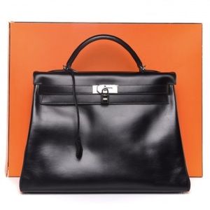❤️SOLD❤️Pre Loved Hermes Kelly 40 Retourne Black